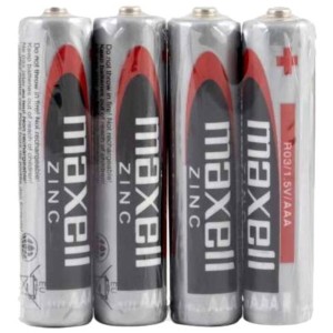 MAXELL - BATTERIE AU MANGANÃSE AAA R03 RÃTRACTABLE*4